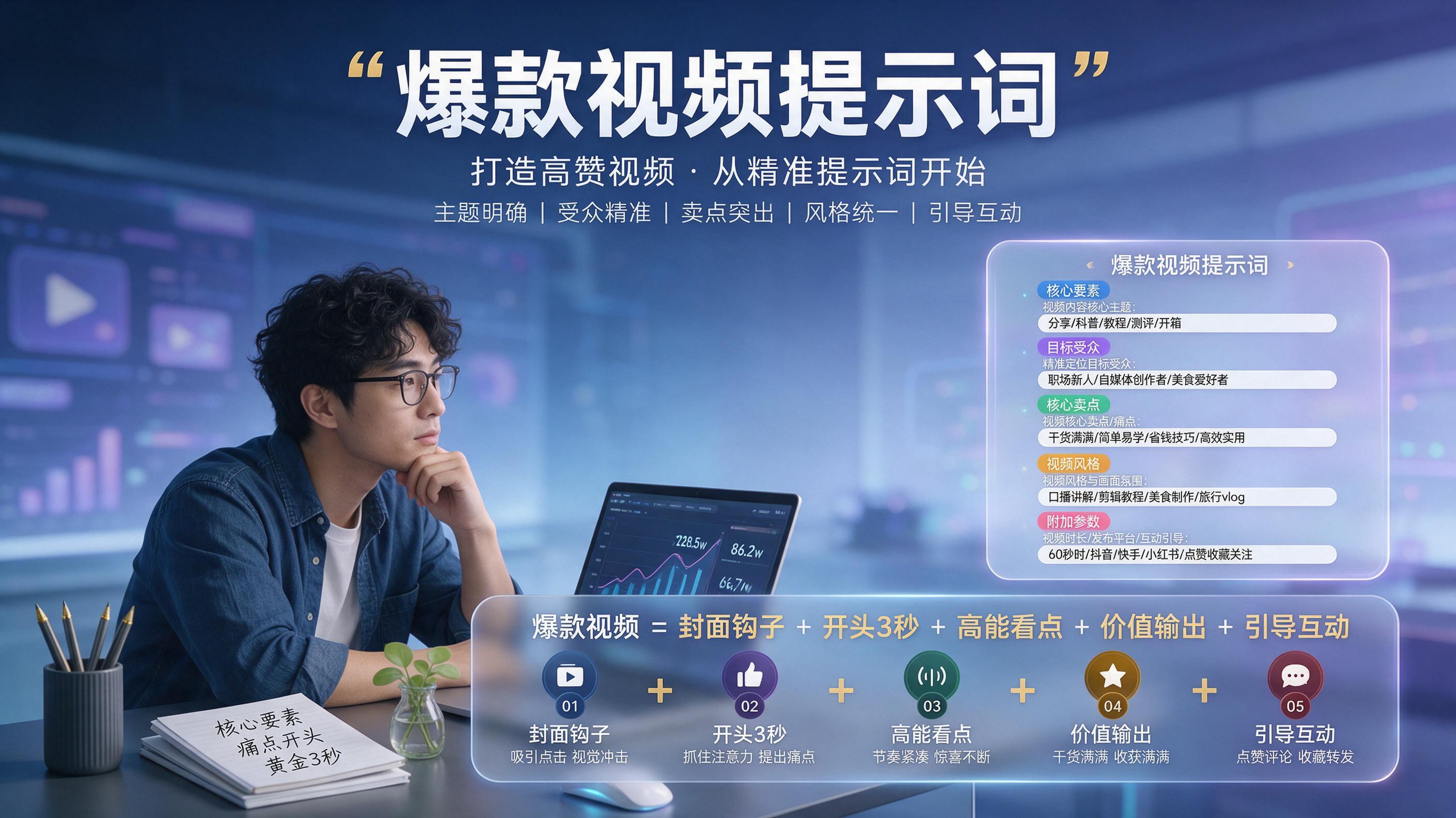 从0到1入门：爆款视频提示词的基础构建逻辑